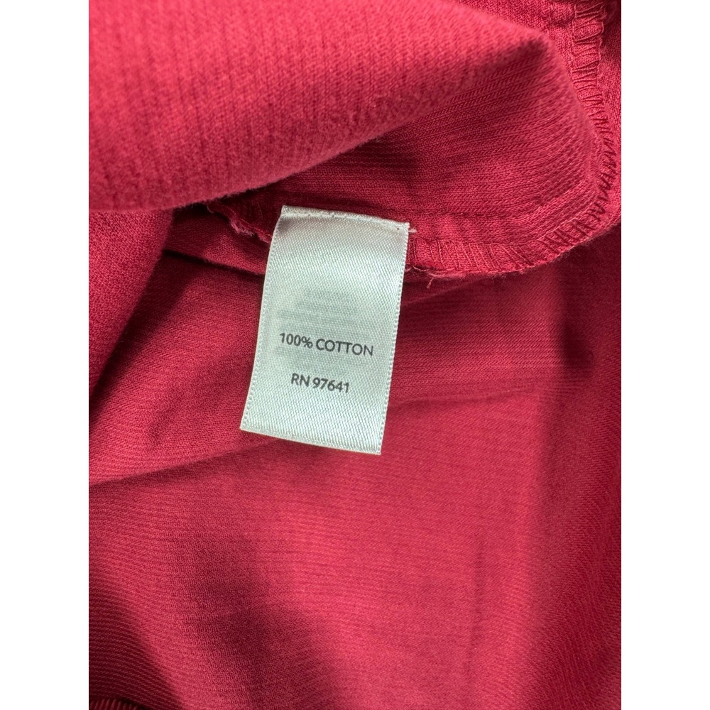 J. Jill Button-Up Corduroy Shirt‎ Women's Petite Medium Red Lightweight Collared - Picture 4 of 10